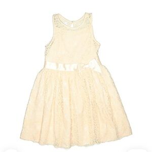 Lace Kids Dress with Bow